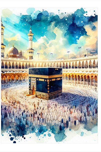 karizmart Sulu Boya Kabe Resmi Dekoratif ahşap Tablo 18cm X 27cm