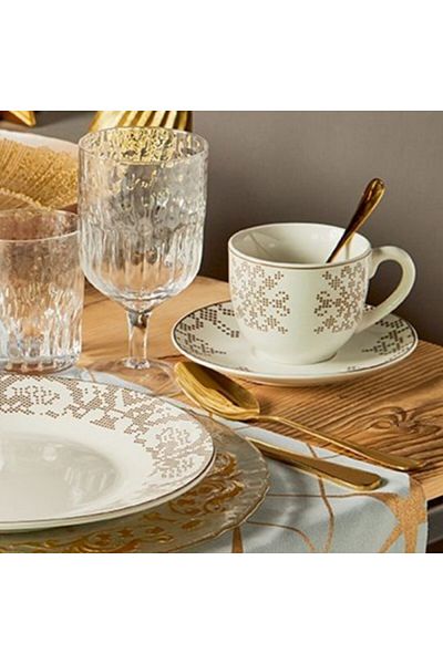 Tognana Set of 4 coffee or tea cups, Atollo Retro, 230 ml