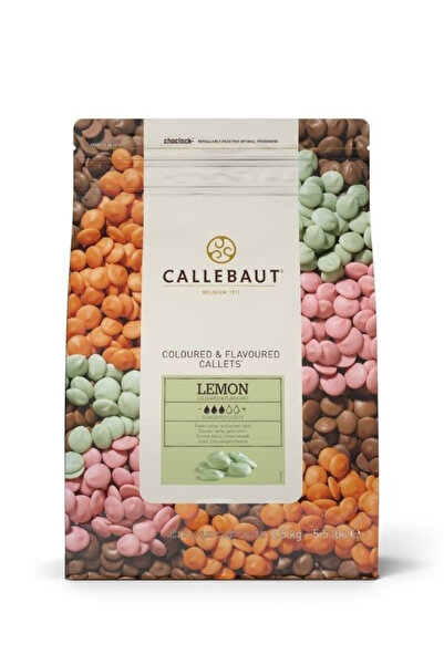 Callebaut Limon Aromalı Küvertür Drop Çikolata 2,5 Kg