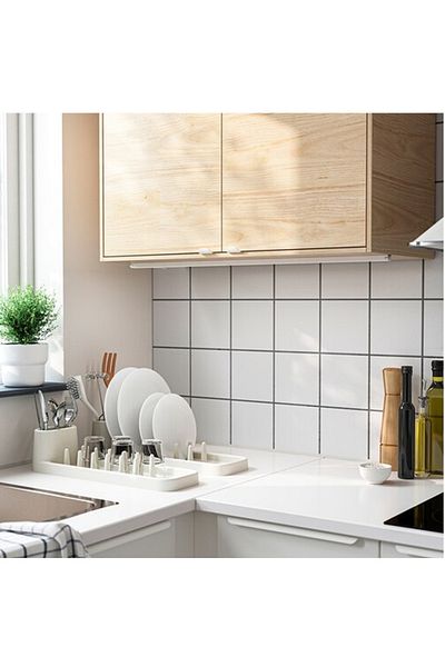 Generic Dish drying rack, ivory-white, 48 cm