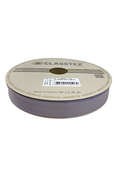 CLASSTEX Памучна лента с наклонен край 2 см, 25 метра