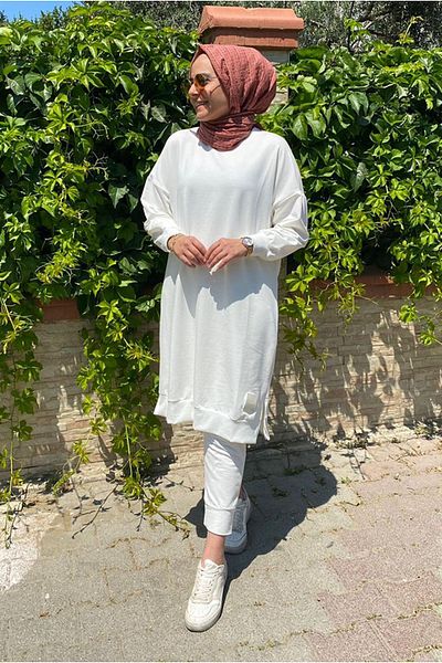 Moda Rosa 24k36450 - Ecru - Soul Puane Long Sweat