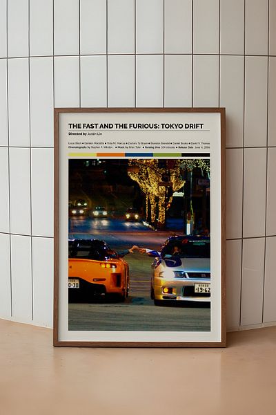 House Gorgeous Poster fără rame cu design de film Fast And The Furious Tokyo Drift