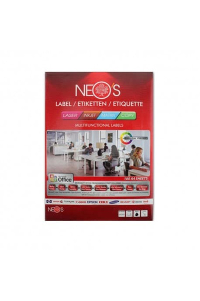 Neos Etichete autoadezive A4 6/coala 100coli/top