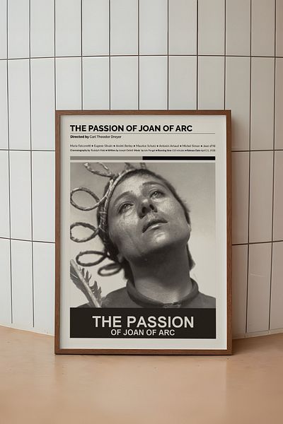 House Gorgeous Poster fără rame cu design de film The Passion Of Joan Of Arc
