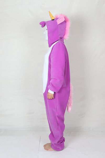 Kadıköy Kostüm Costum de Unicorn Mov pentru Adulti Costum de Animal Costum de pijama confortabil