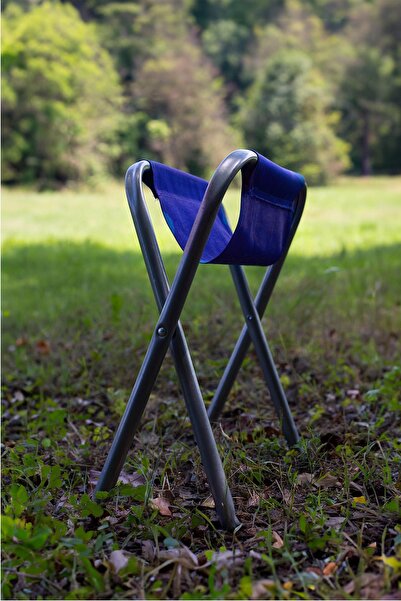 Exent 4 Adet Lacivert Tabure Katlanır Balıkçı taburesi, kamp taburesi, piknik taburesi