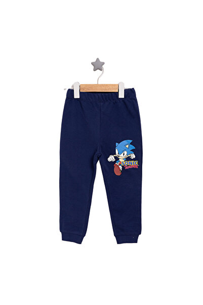 SEGA Erkek Bebek Eşofman Alt Sonic Reçme Paça Lacivert 9 Ay