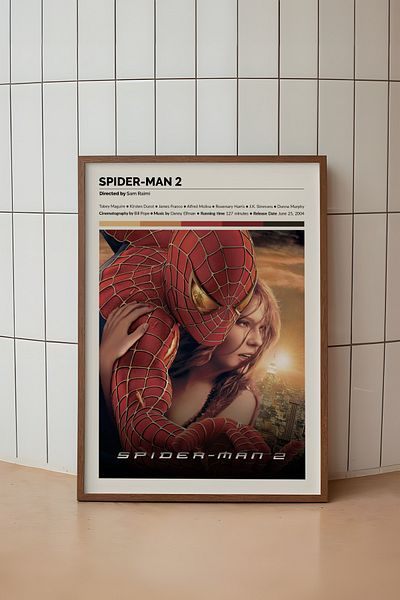 House Gorgeous Poster fără cadru cu design de film Spider Man 2