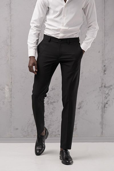 NOTRA Slimfit βαμβακερό πλήρες Lycra ελαστικό καλοκαιρινό υφασμάτινο παντελόνι