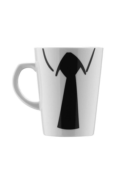 Paşabahçe Porcelain Tie Patterned Artemis Mug 300cc