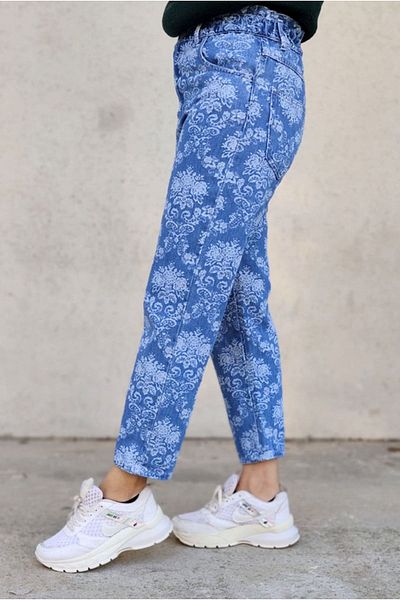 Moda Rosa 22k1779 - Blue - Patterned Denim
