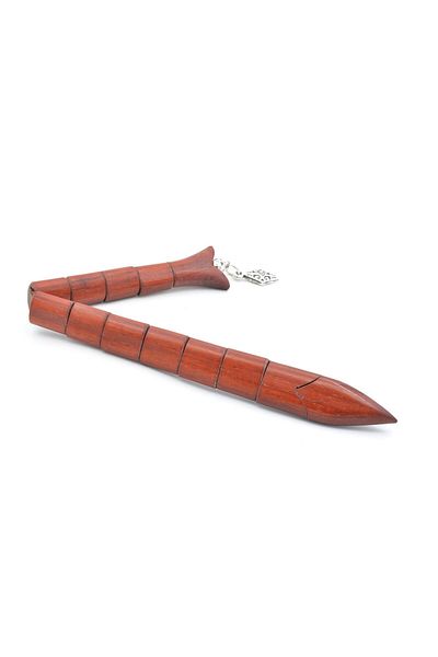 Murty99 Masterly Crafted Red Ebony Wood Fish Rosary