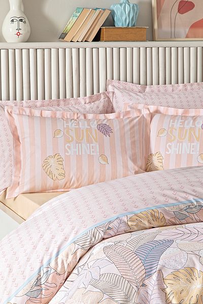 Puffy Lia Double Duvet Cover Set - Salmon