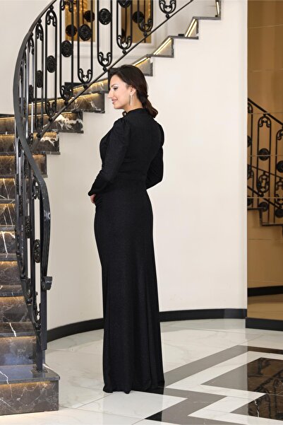 DENİMİNİ Tesettür  Abiye Siyah