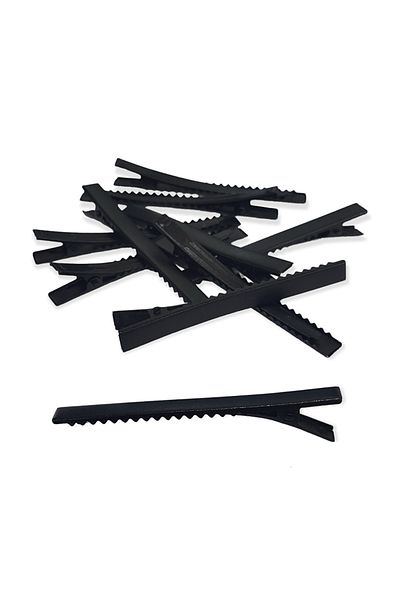 hobimon 100 bucăți 75 mm dispozitiv de închidere crocodil negru - cataramă cu cleme