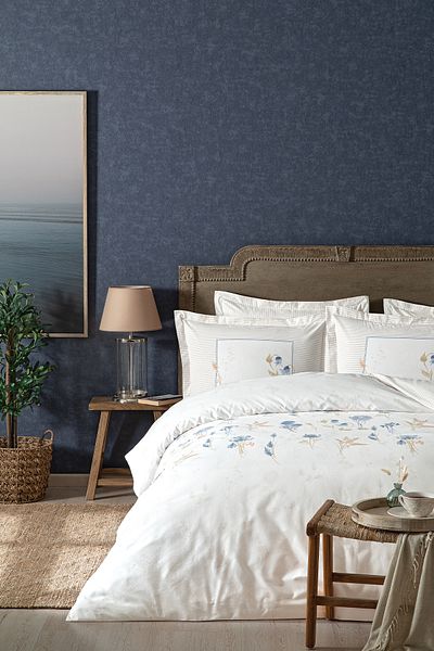Puffy Roses Single Duvet Cover Set - White