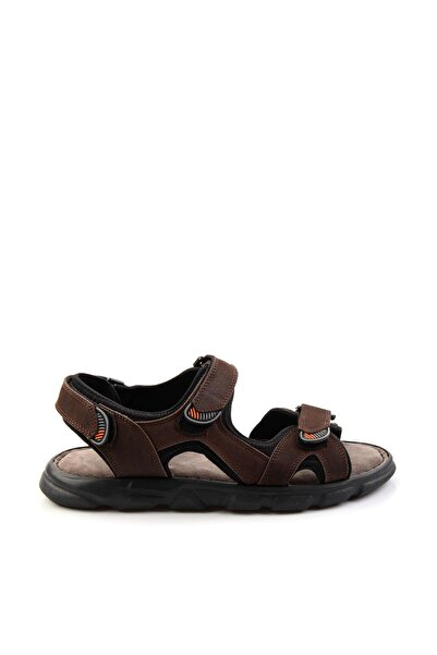 Bambi Kahve Leather Erkek Sandalet E05078102501