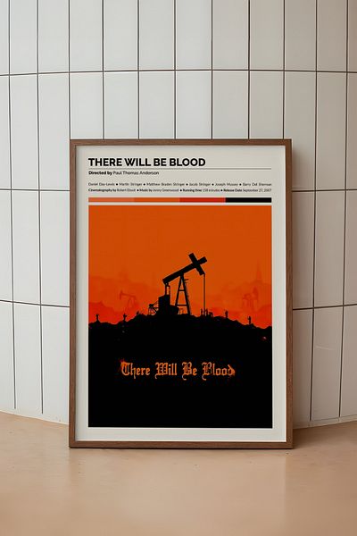House Gorgeous Există o poster fără rame cu design de film Blood