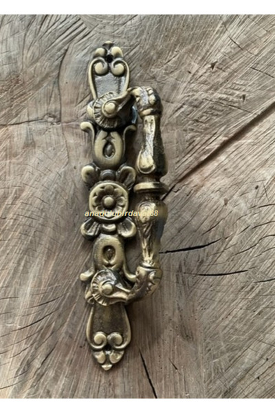 DMR ANTİK SARI DEMİR KAPI KULPU PİRİNÇ AHŞAP KAPI KULPU KAPI ÇEKME KOLU
