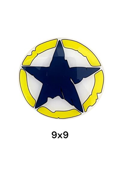 Phoenix Sarı Lacivert Taraftar Damla Sticker Çıkartma 9x9 Cm Motorsiklet Ön Sperlik Yamaha Vespa Bmw