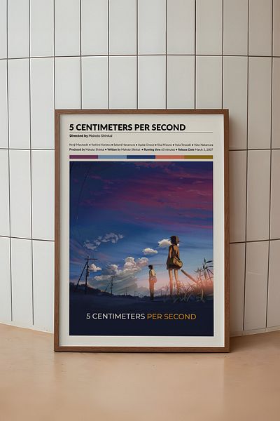 House Gorgeous Poster fără cadru cu design de film de 5 centimetri pe secundă