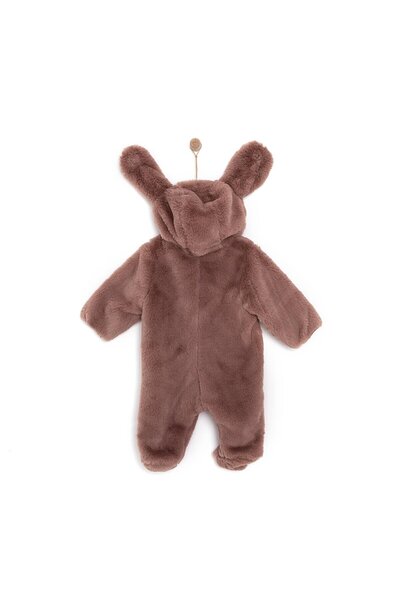 Midimod YenidoğanmKız Peluş Patikli Tulum Kız Bebek