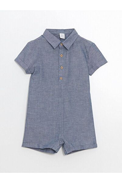 LC Waikiki Salopetă de muselină pentru băieți cu guler polo