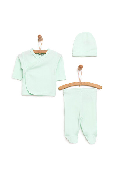 ebebek Hello Baby HelloBaby Unisex Bebek Yenidoğan Zıbın Şapka Patikli Alt %1...