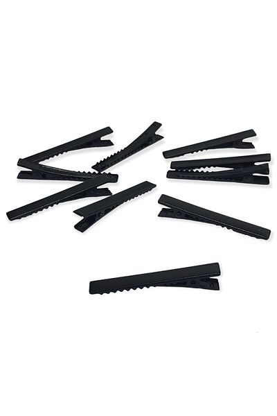 hobimon 100 bucăți 55 mm dispozitiv de închidere crocodil negru - colț negru