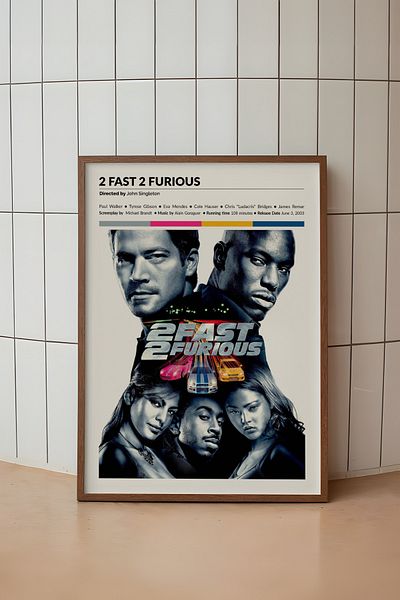 House Gorgeous Poster fără cadru cu design de film Fast And Furious 2