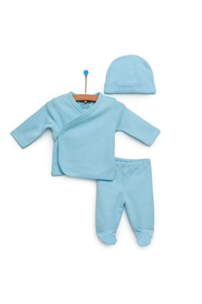 ebebek Hello Baby HelloBaby Unisex Bebek Yenidoğan Zıbın Şapka Patikli Alt %1...