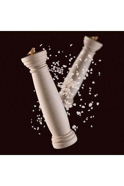 Bisetti Spice grinder, Icon Column White by Itamar Harari, 22.5 cm