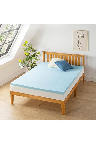 erorex 1.5 Inch Ventilated Memory Foam Mattress Topper Cooling Gel Infusion Certipur Us Certified Queen
