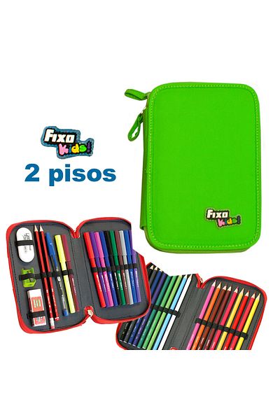 Grafoplast Fixed Kids Green Pencil Case