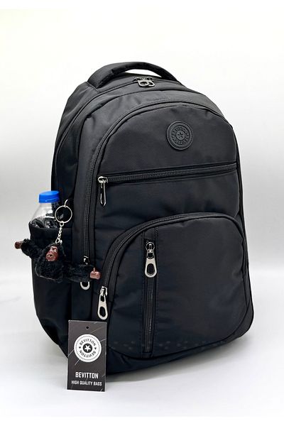 Bevitton Waterproof Fabric Bvt-1710 School Bag & Daily School Backpack Black