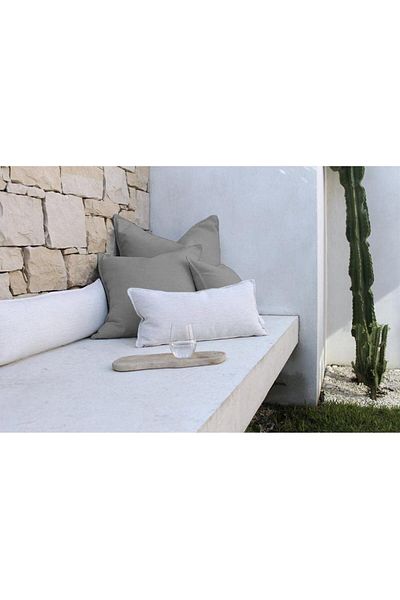 erorex Linen Square Decorative Cushion Microfiber Filler 45*45 Light Gray Am.102060400268 Pen