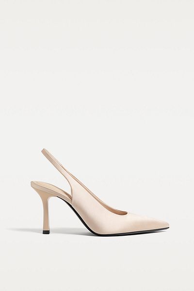Stradivarius High-heel slingback shoes