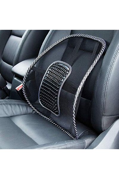 erorex Back Cushion Waist Support Car Mesh Back Support With Massage Beads For Car Seats Office Chair