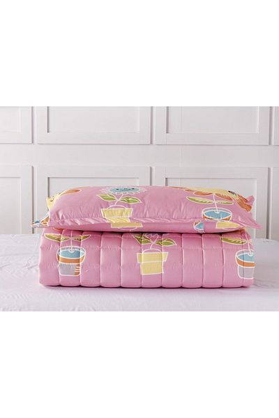 erorex Kids Compressed Comforter Set Reversible Bedding Set For Girls And Boys Soft Breathable 3Pcs Single