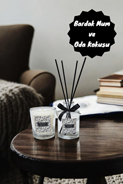 Tiem Concept Vanilya Kokulu Bardak Mum ve 100 ML Oda Kokusu Seti