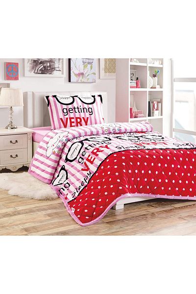 erorex Kids All Season Reversible Soft Velvet Flannel Comforter Set 3 Pcs Single Size 150X200 Cm Boys Or