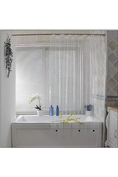 erorex Water Repellent Heavy Weight Waterproof Clear Shower Curtain Liner 72 Inch X 72Inch Rust Proof
