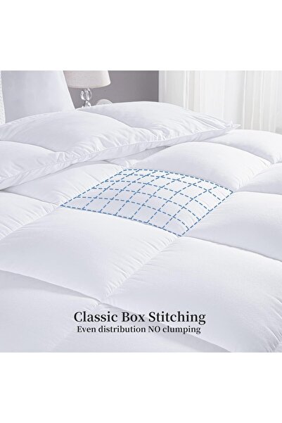 erorex Queen Comforter Duvet Insert All Season Quilted Ultra Soft Breathable Down Alternative Box Stitch
