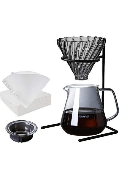 erorex V60 02 Coffee Set Drip Coffee Maker Funnel Coffee Holder With Filters V60