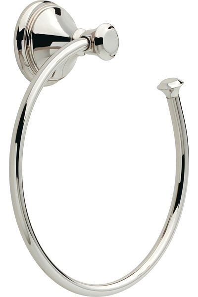 erorex Faucet 79746 Pn Cassidy Wall Mounted Towel Ring In Polished Nickel Bathroom Accessories