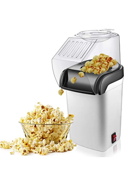 erorex Retro Popcorn Maker Hot Air Popcorn Machine Maker 1200W, Tasty Popcorn 3 Minutes Low-Calorie &