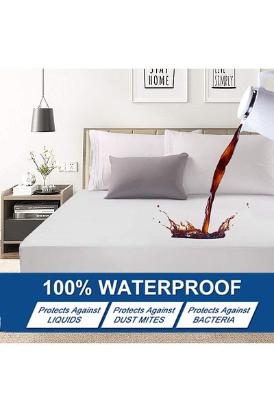 erorex Premium Hypoallergenic Waterproof Mattress Protector Deep Pocket Hypoallergenic Vinyl Free Queenp