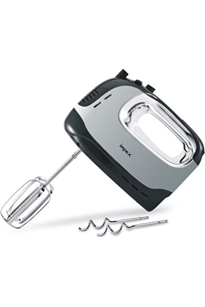 erorex Hm3301 5 Speed Hand Mixer, Egg Beater, Dough Maker 300 Watts, Black & White امبكس خلاط يدوي 5 سرعات