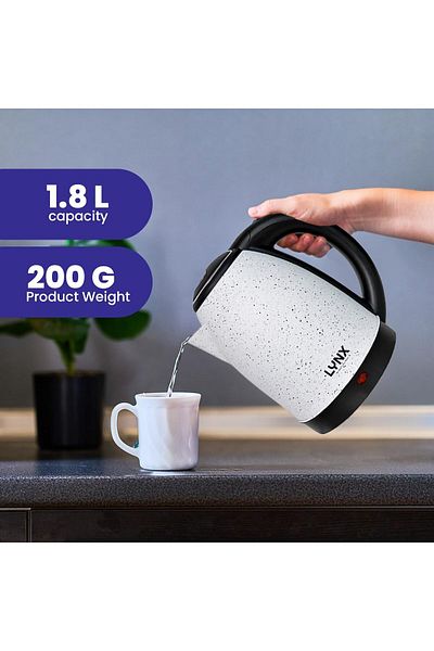 erorex Electric Kettle Stainless Steel Body Concealed Heating Element 1.8L 1500W Kt 2103